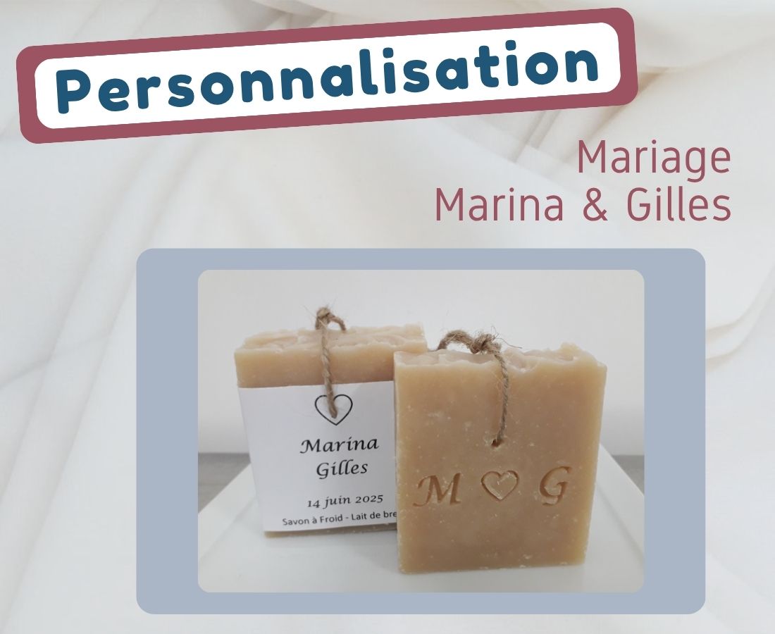 Personnalisation de savons pour un mariage | Sabuni & Cie